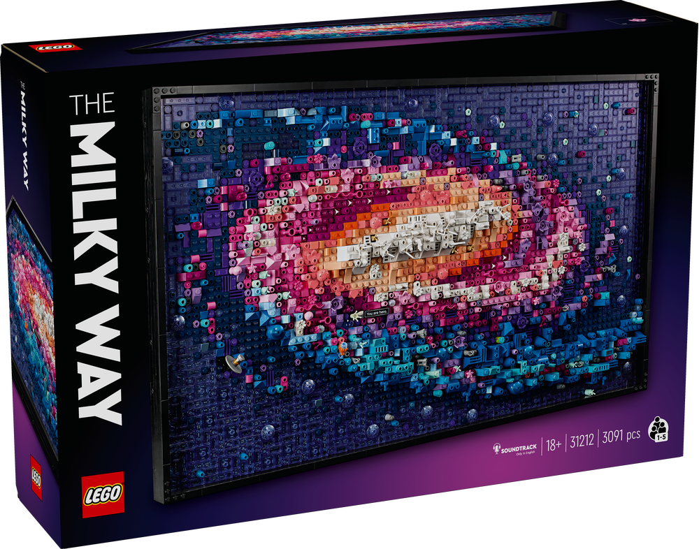 LEGO, 31212, ART, Die, Milchstraßen-Galaxie, Kunst, Kachel, Überwachen, Bildschirm, Zubehör