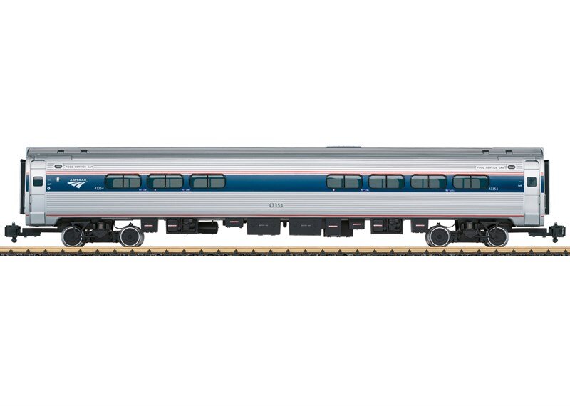 LGB, L31205, Amtrak, Bistrow.Cafe, Phase, VI, Personenkraftwagen, Fahrzeug, Zug, Maschine, Rad