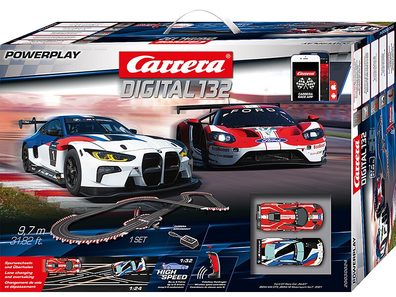 Carrera, DIGITAL, 132, Power, Play, mit, Wireless+, 20030024, Auto, Fahrzeug, Sportwagen, Rad