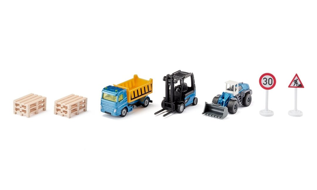 Siku, Geschenkset, Baustelle, Maschine, Rad, Spielzeug, Lastwagen, Fahrzeug