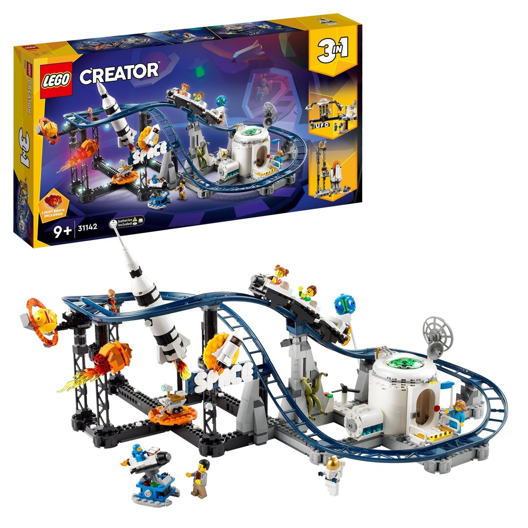 LEGO, 31142, Weltraum-Achterbahn, Creator, 3in1, Freizeitpark, Lustig, Achterbahn, Spielzeug