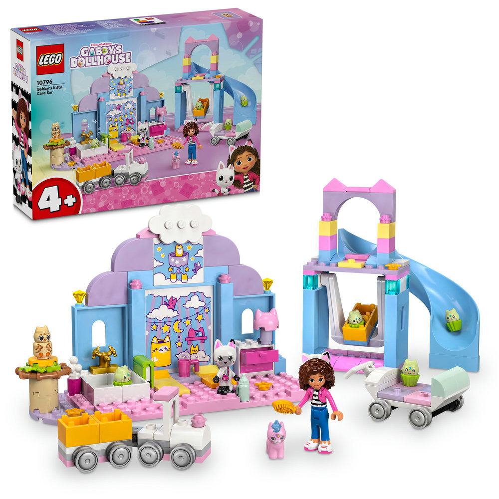 LEGO 10796 Gabbys Puppenhaus Gabbys Kätzchen Öhrchen Spielzeug, Person, Maschine, Rad