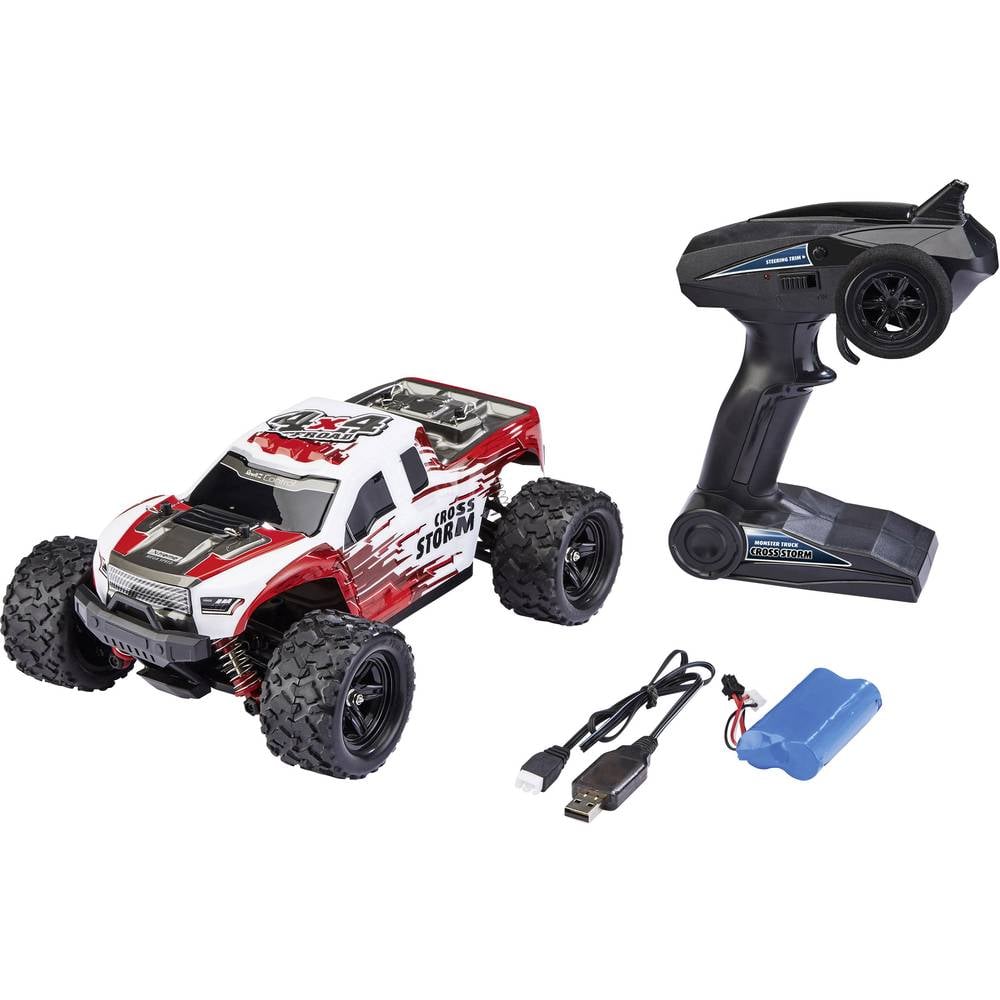 Revell 24830 RC X-TREME Monster Truck "Cross Storm" - RC Geländewagen mit 50 km/h und Allradantrieb