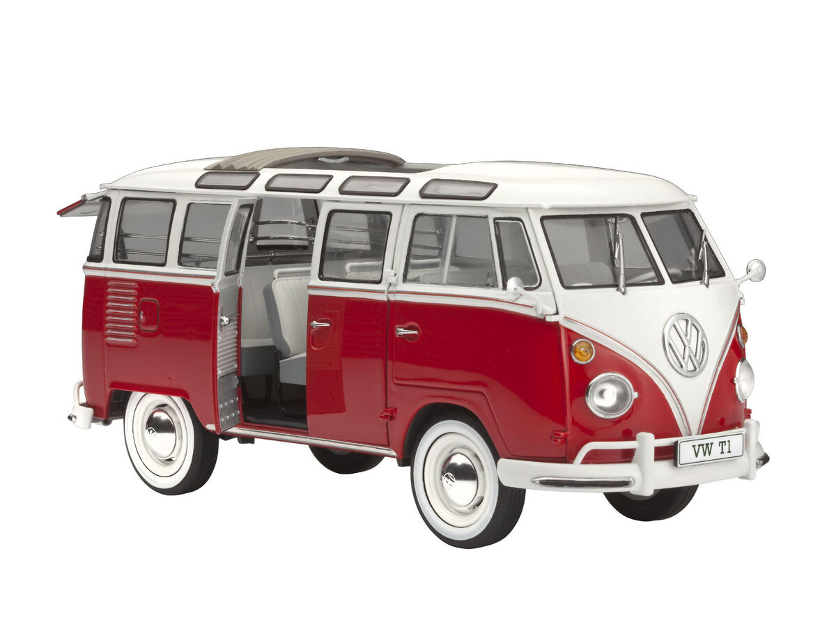 Revell, 7399, Volkswagen, T1, \Samba, Bus\", Revell, Modellbausatz, Wohnwagen, Lieferwagen, Auto, Rad, Bus"""