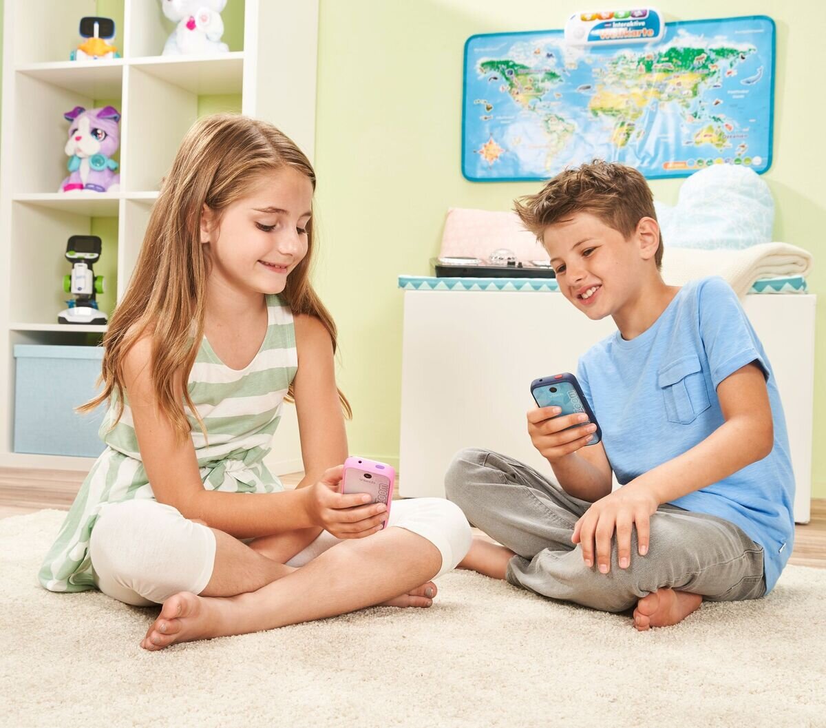 VTech KidiZoom Snap Touch in Schwarz, Kinderkamera mit 2 MP Dual-Kamera, 2,4 Touch-Display, Bluetooth, Foto- & Videoeffekte, 6 Spiele, Akku, microSD-Slot, ab 6 J.,