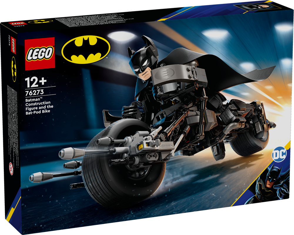 LEGO, 76273, Batman™, Baufigur, mit, dem, Batpod, Maschine, Rad, Motor, Sprach