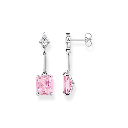 Thomas, Sabo, Ohrstecker, Earring, 925, Sterling, Silver, Zirconia, Pink, Heritage, Pink, H2177-051-9, Zubehor, Ohrring, Schmuck, Edelstein