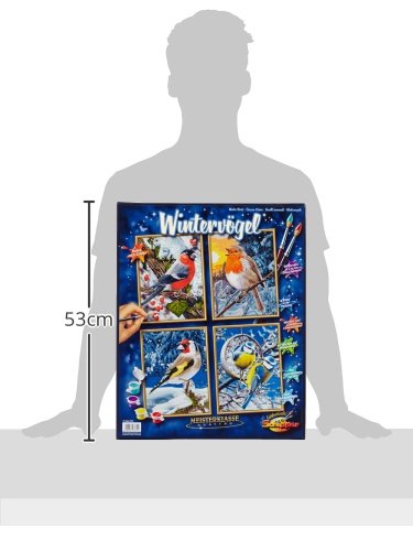 Schipper Mnz - Wintervögel (Quattro) - Malen Nach Zahlen Für Winterliebhaber 609340661 Buch, Veröffentlichung, Comics, Person, Vogel