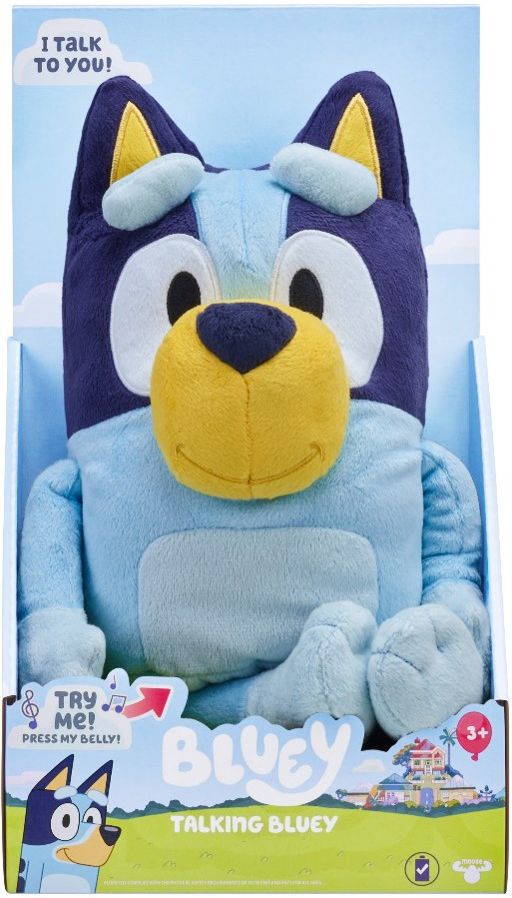 Moose, Toys, BLUEY, S11, TALKING, PLUSH, BLUEY, Plüsch, Spielzeug