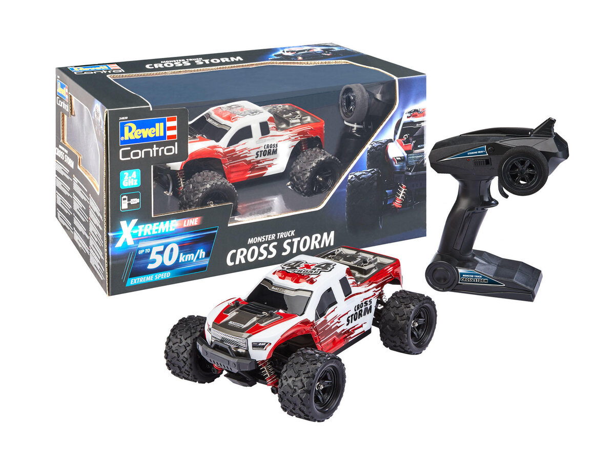 Revell, 24830, RC, X-TREME, Monster, Truck, \Cross, Storm\", Revell, Control, Ferngesteuertes, Auto, Maschine, Rad, Sprach, Leichtmetallfelge, Auto"""