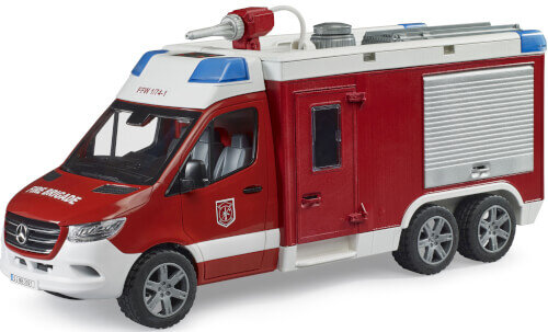 Bruder, 02680, Mb, Sprinter, Feuerwehrrüstwagen, Mit, Light, +, Sound, Modul, Umzugswagen, Transport, Transporter, Fahrzeug
