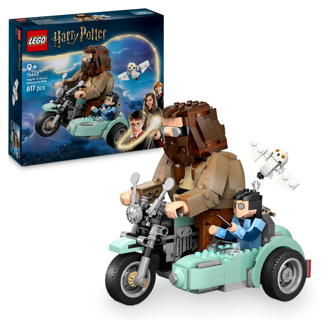 LEGO® Harry Potter™ 76443 Hagrids und Harrys Motorradtour Gras, Spielzeug, Person, Rasen, Motorrad