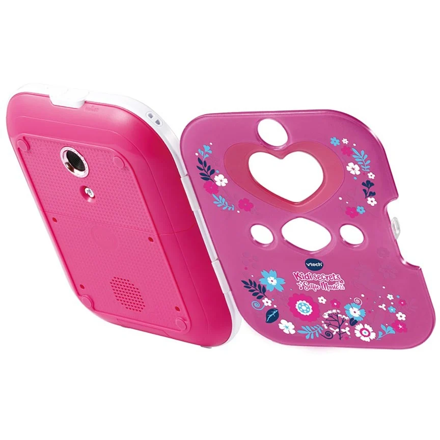 VTech KidiSecrets Selfie Music 2.0 in Pink aus Kunststoff, interaktives Tagebuch mit Front- & Kamera, Gesichtserkennung, MP3-Player, 750 Einträge, 10 Lernspiele, kindersicher,