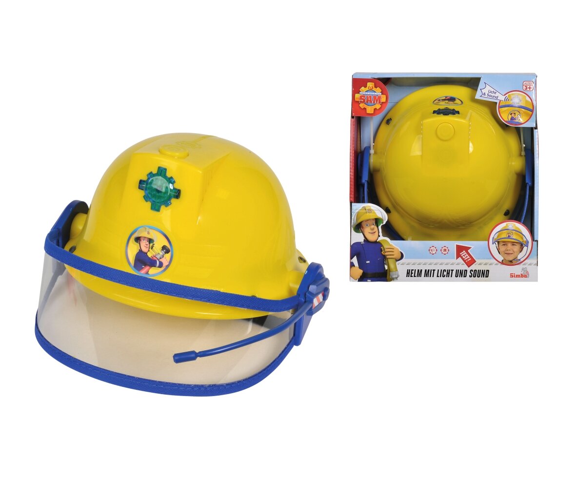 Sam, Feuerwehr, Helm, mit, Funktion, 109252365, Bekleidung, Schutzhelm, Helm, Person