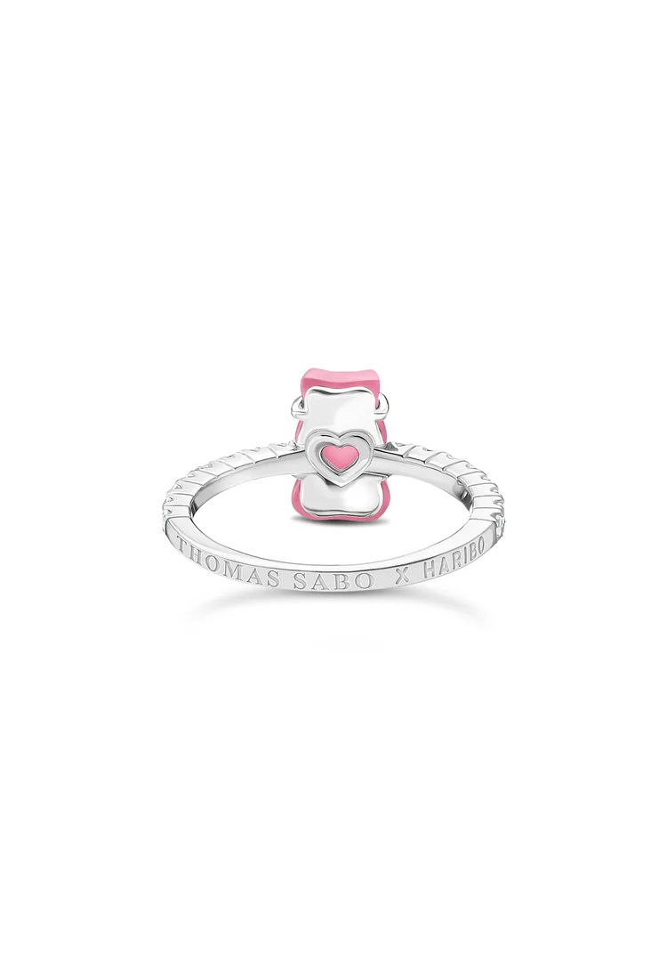 Thomas Sabo Ring Haribo Mit Mini Golbär Gr. 54 Gold Pink Silber TR2459-052-9-54