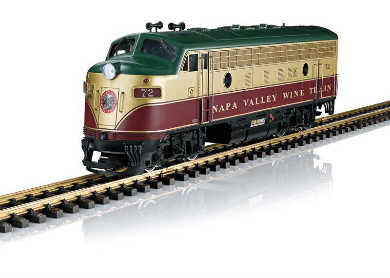 LGB, L20580, Diesellokomotive, Modellbahn, Napa, Valley, F7, A, Lokomotive, Eisenbahn, Zug, Transport, Fahrzeug