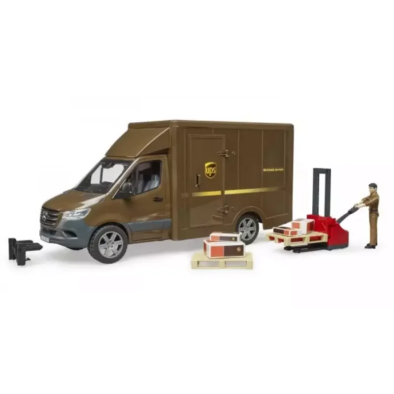 Bruder, 02678, Mb, Sprinter, Ups, Mit, Fahrer, Und, Zubehör