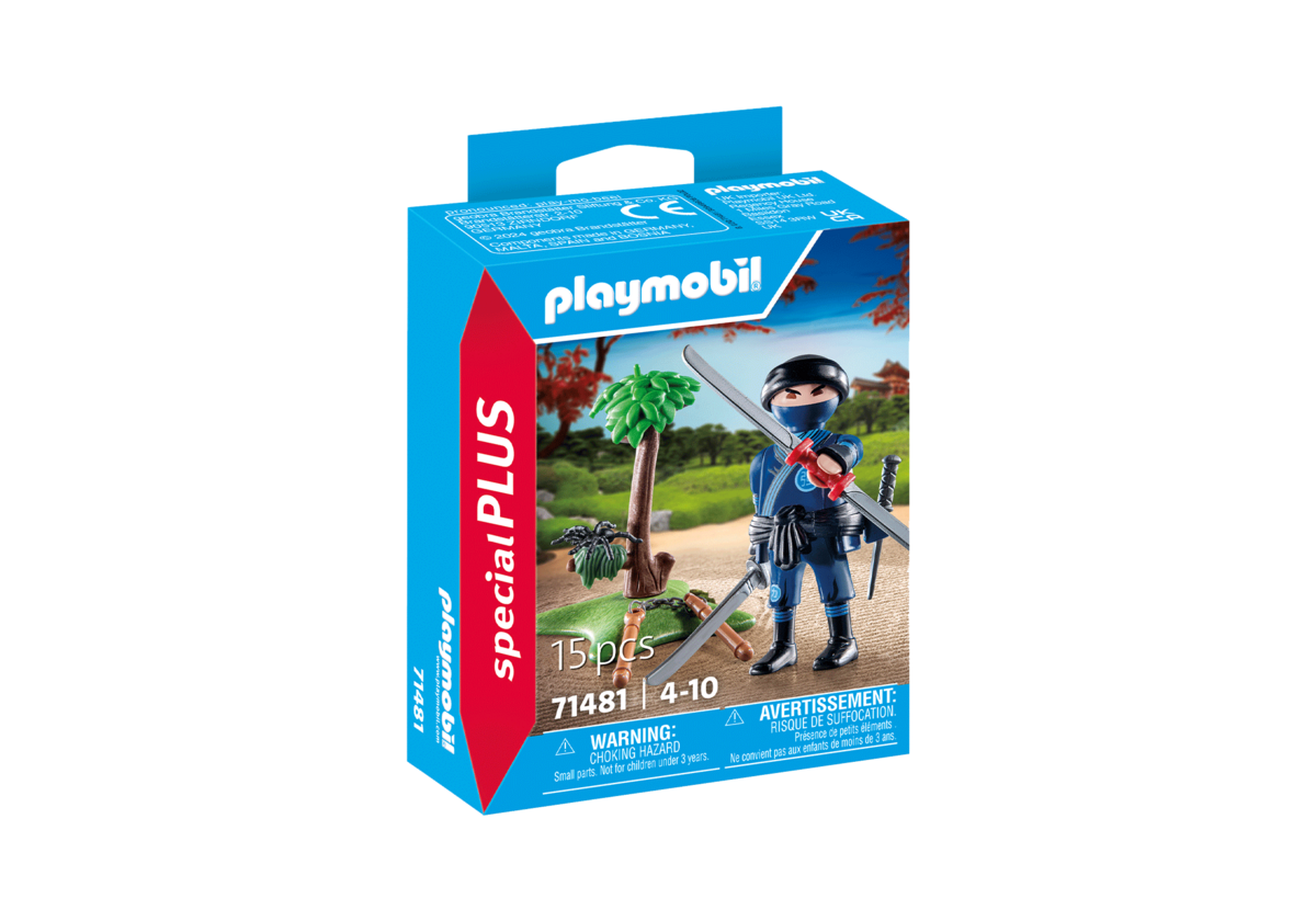 PLAYMOBIL, 71481, Ninja, mit, Ausrüstung, Person, Kiste