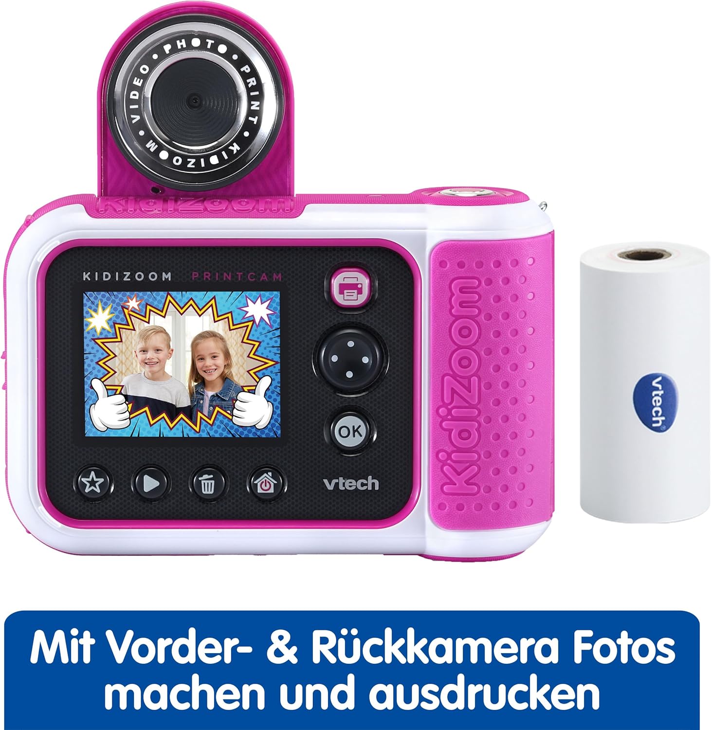 VTech, KidiZoom, Print, Cam, pink