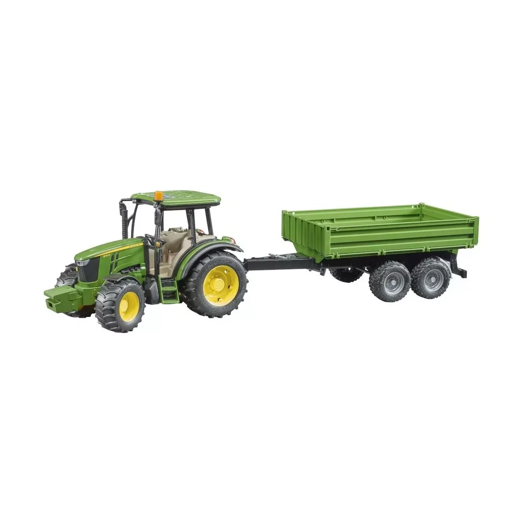 Bruder, 02108, John, Deere, 5115M, Mit, Bordwandanhänger