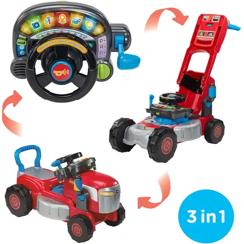 VTech Babys 3-in-1 Traktor & Rasenmäher VTech Babys 3-in-1 Traktor & Rasenmäher