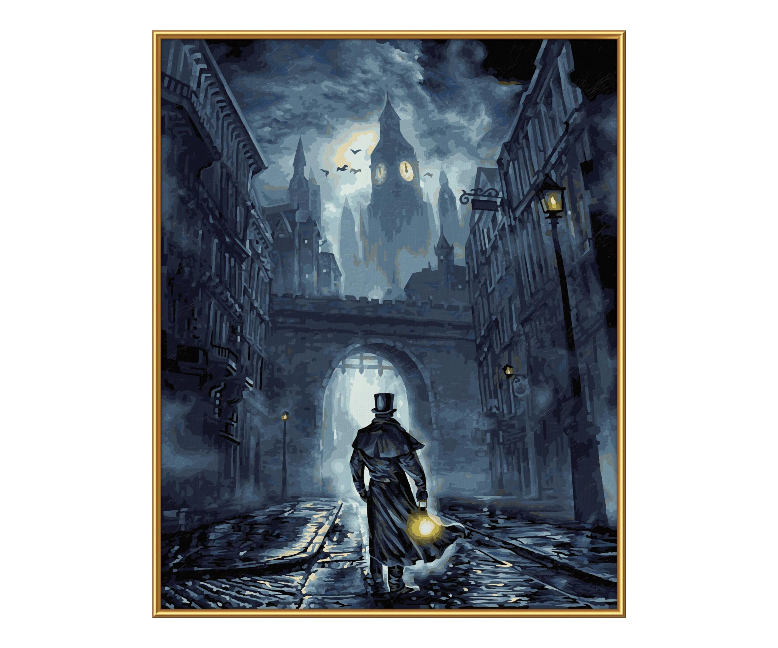 Schipper Mnz - The Dark Side - Ausdrucksstarkes Malset Mit Kontrastmotiv 609130889 Stadt, Straße, Gemälde, Mann, Person
