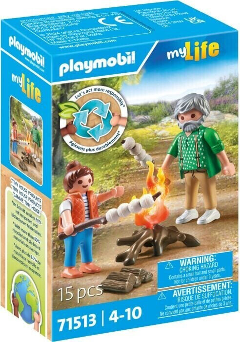 PLAYMOBIL, 71513, Lagerfeuer, Mit, Marshmallows, Person