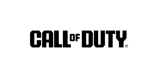 Call of Duty‑Logo – grafischer Schriftzug in blockiger Majuskel-Typografie (dunkelweiß auf Rauch‑ oder Dunkelgrau‑Hintergrund)