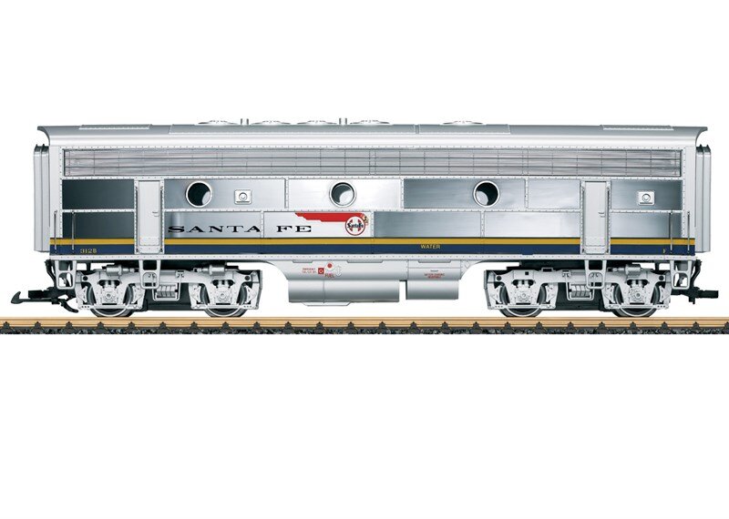 LGB, L20587, Diesellokomotive, Santa, Fe, F7, B, Eisenbahn, Transport, Zug, Fahrzeug, Versandbehälter