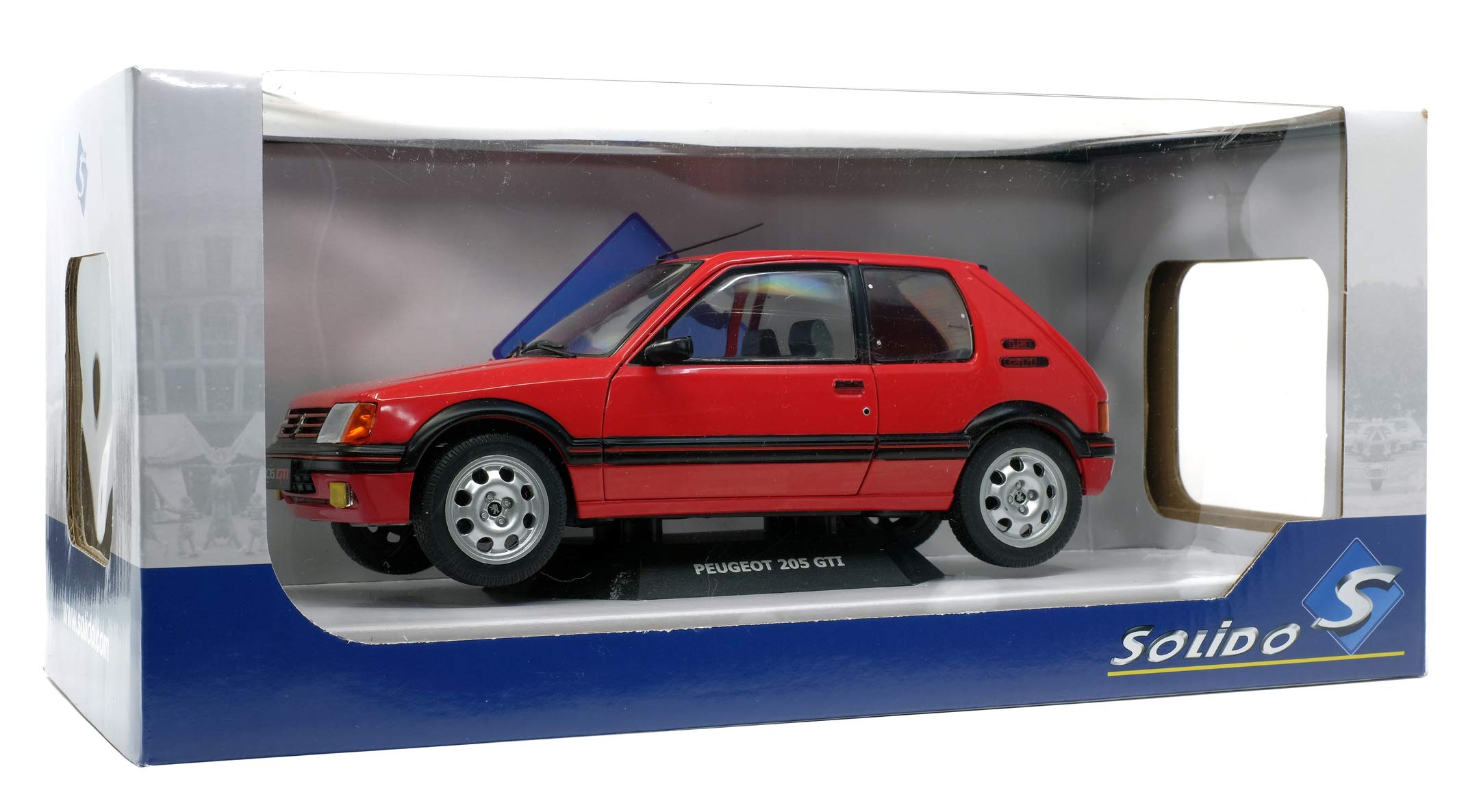 Solido, PEUGEOT, 205, GTI, MK1, 1:18, 1988, 421184410