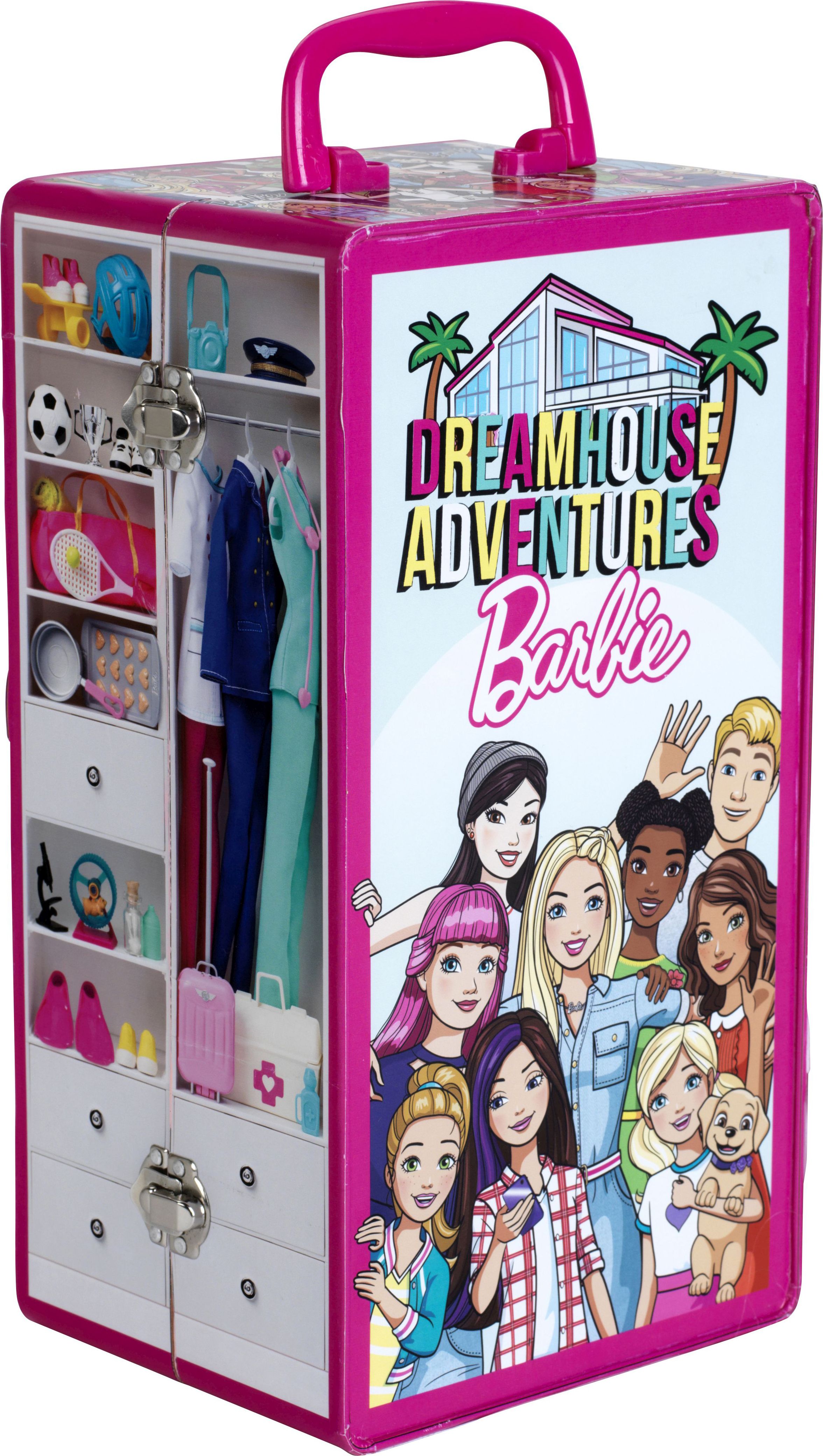 Barbie, Schrankkoffer, Person, Handtasche, Gesicht, Fußball, Frau