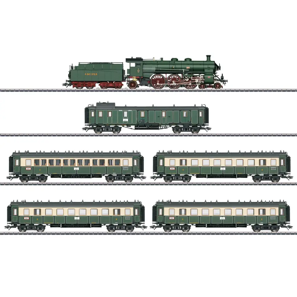Märklin, 26360, H0, Schnellzug-Set, bayr.m.S, 3/6