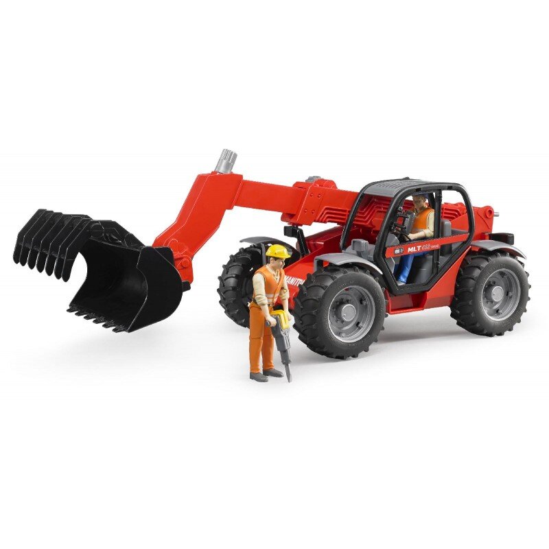Bruder, 02125, Manitou, Teleskoplader, Mlt, 633, Rad, Person, Draußen, Natur, Auf, dem, Land
