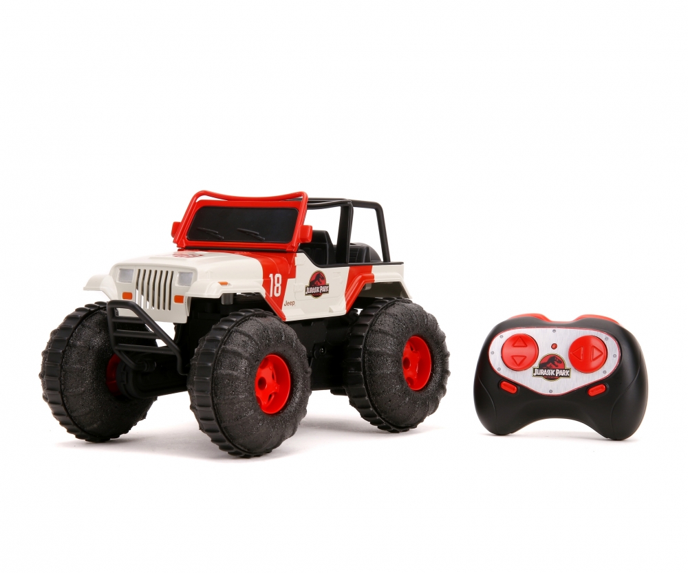 JADA, 253255045, Jurassic, Park, RC, Sea, and, Land, Jeep, 1:16, Maschine, Rad