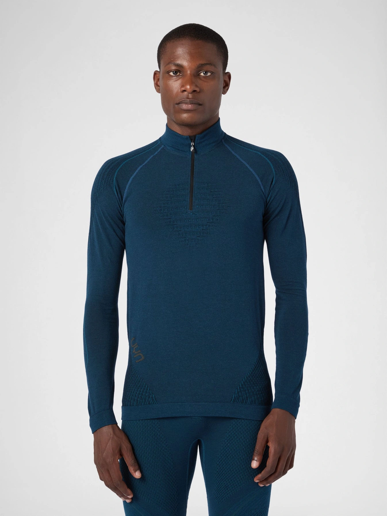 UYN Herren Evolutyon Biotech UW Shirt LG_SL Zip Up U100500K662 - Blau Poseidon GR. L/XL