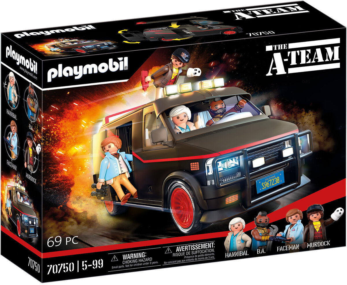 PLAYMOBIL, 70750, The, A-Team, Van, Person, Baby, Maschine, Rad