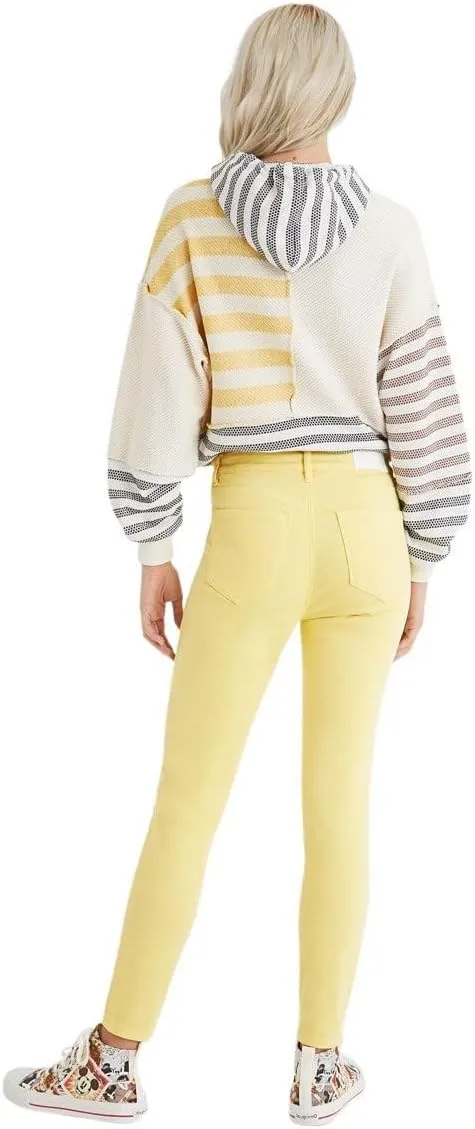 Desigual Damen Hose „Alba“ - Gelb 21SWPN088018 GR. 36