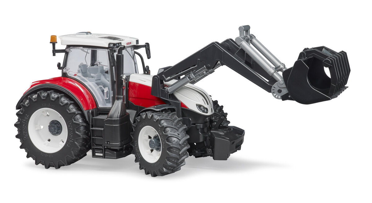 Bruder, 03181, Steyr, 6300, Terrus, Cvt, Mit, Frontlader, Maschine, Rad, Traktor, Fahrzeug, Bulldozer