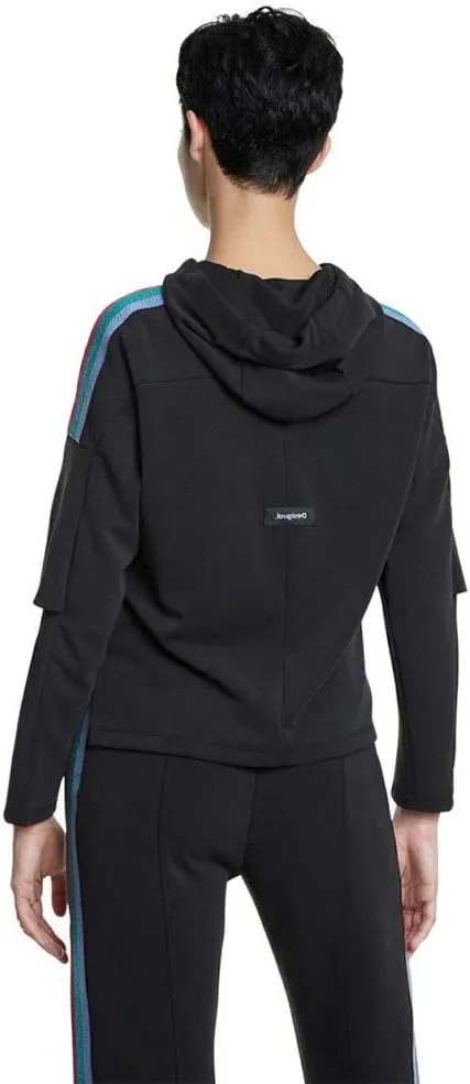 Desigual Herren Hoodie „Blocks Studio“ - Schwarz 20SOSK03 GR. M