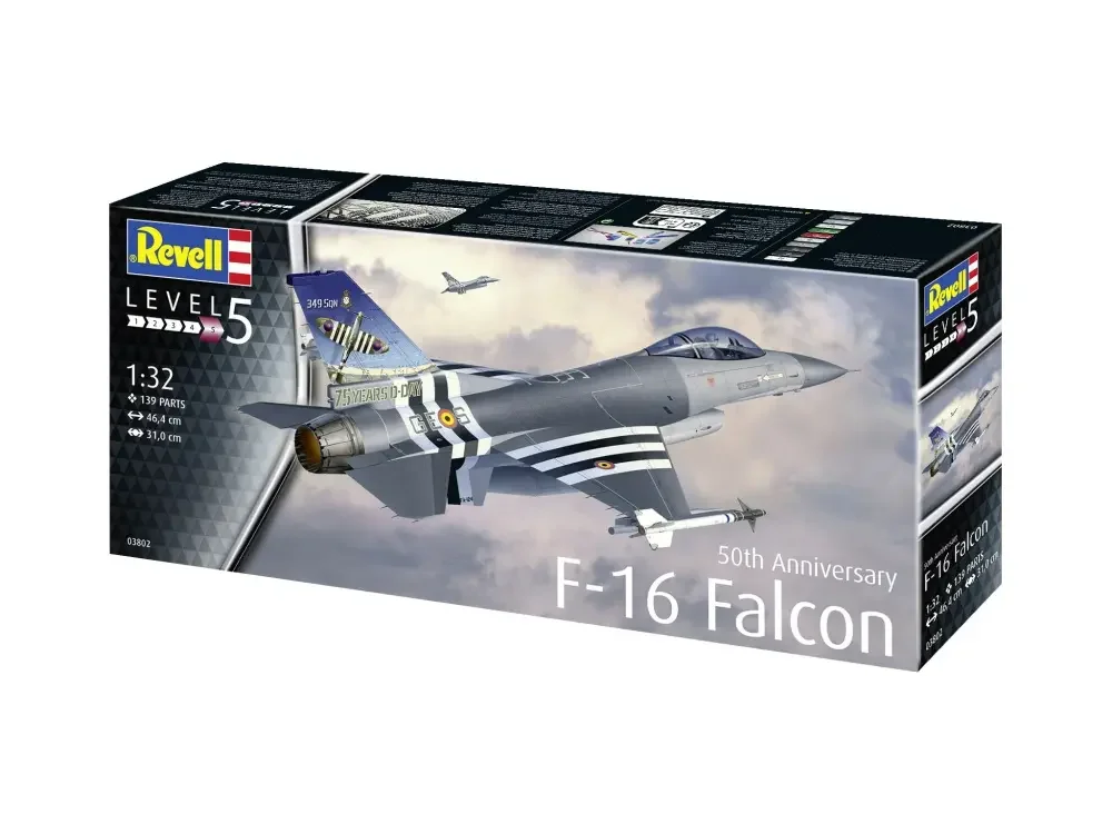 Revell 03802 F-16 Falcon - 50th Anniversary Modell 1:32 Revell 03802 F-16 Falcon - 50th Anniversary Modell 1:32