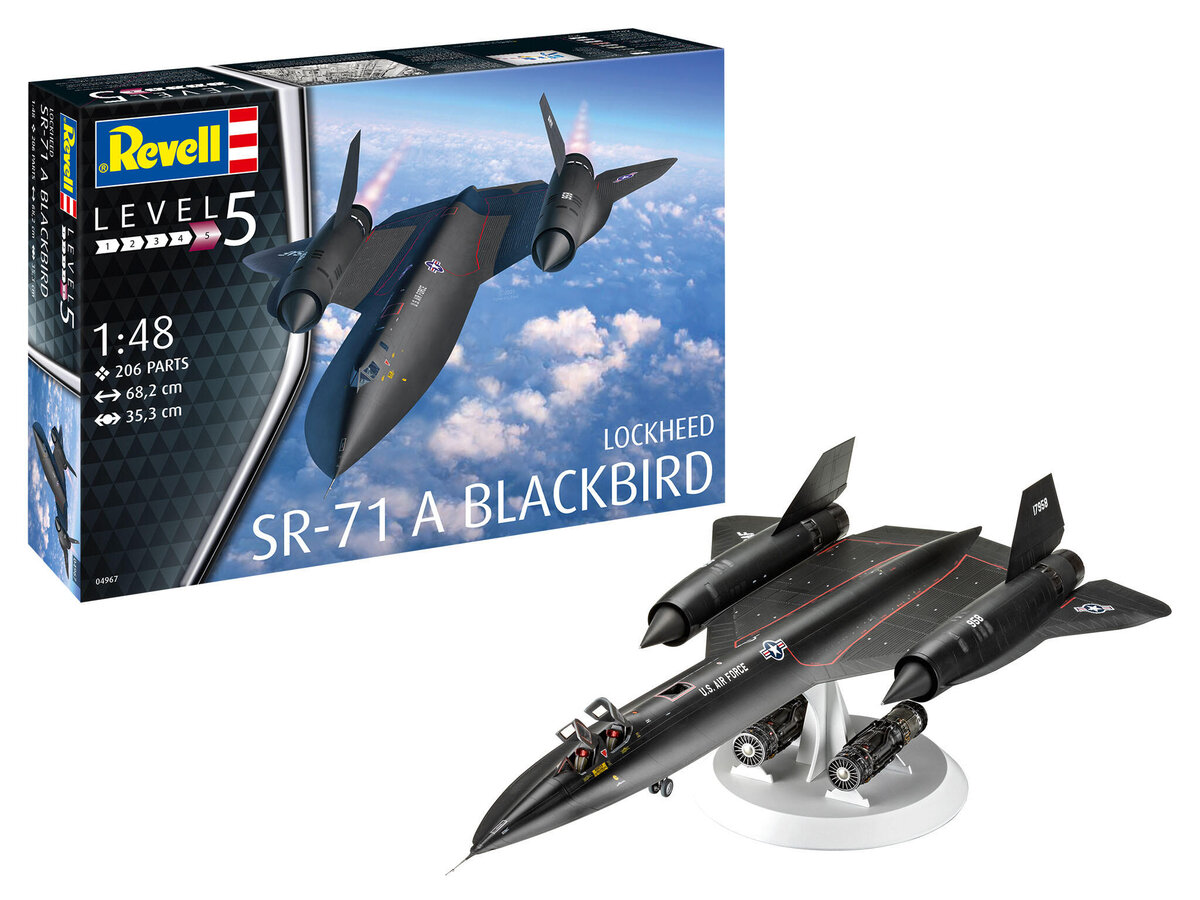 Revell, 4967, Lockheed, SR-71, A, Blackbird, Revell, Modellbausatz, Flugzeug, Kampfflugzeug, Bomber, Jet