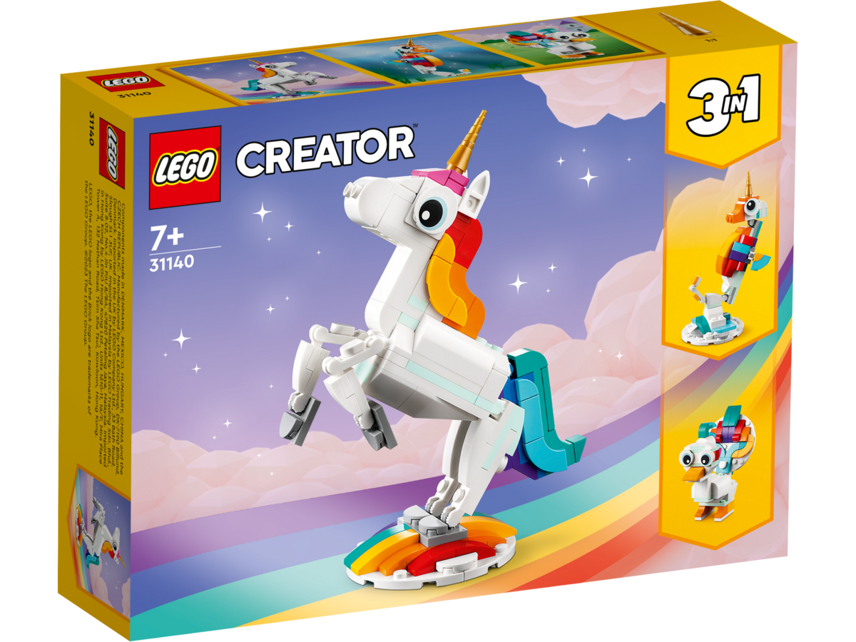 LEGO® Creator 3 in 1 Magisches Einhorn 31140 Roboter, Spielzeug
