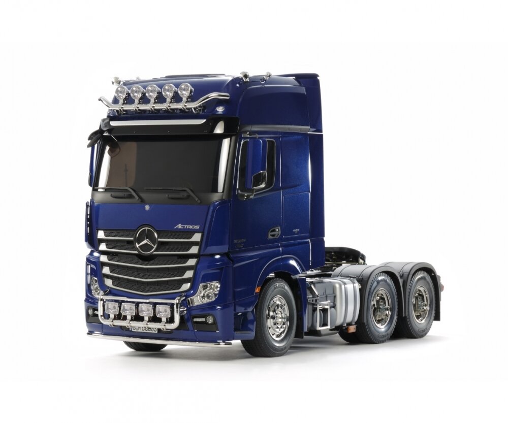 Tamiya, 1:14, RC, MB, Actros, 3363, Pearl, Blue, vorl., 300056354, Anhänger-LKW, Transport, Lastwagen, Fahrzeug, Rad