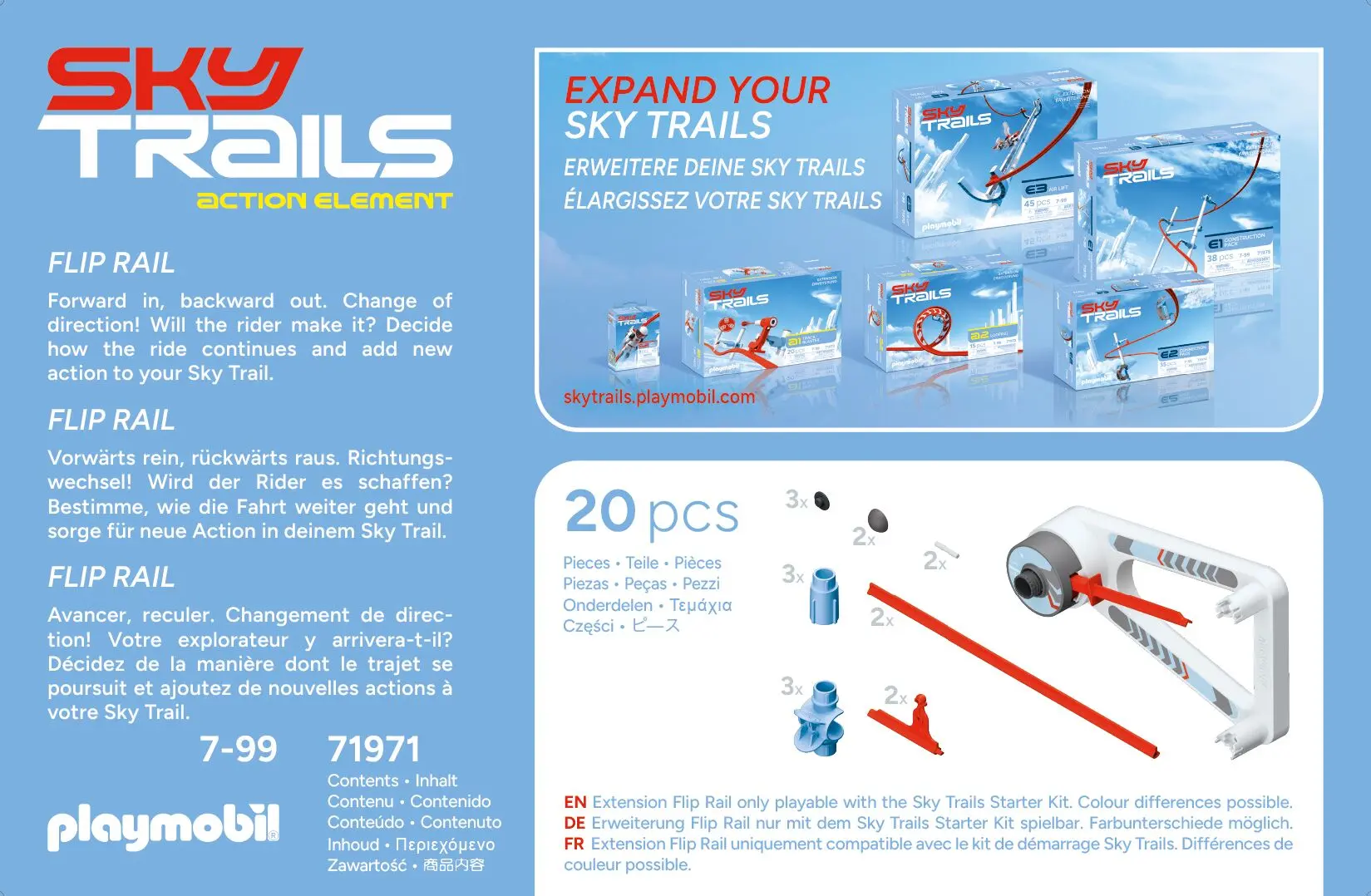 PLAYMOBIL 71971 Sky Trails: Flip Rail