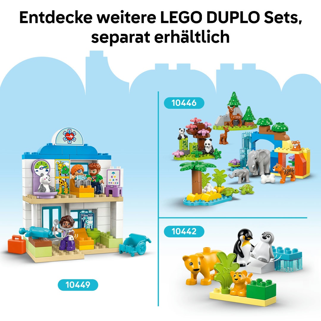 LEGO® DUPLO® Wildtier-Familien 3-in-1-Set 10446
