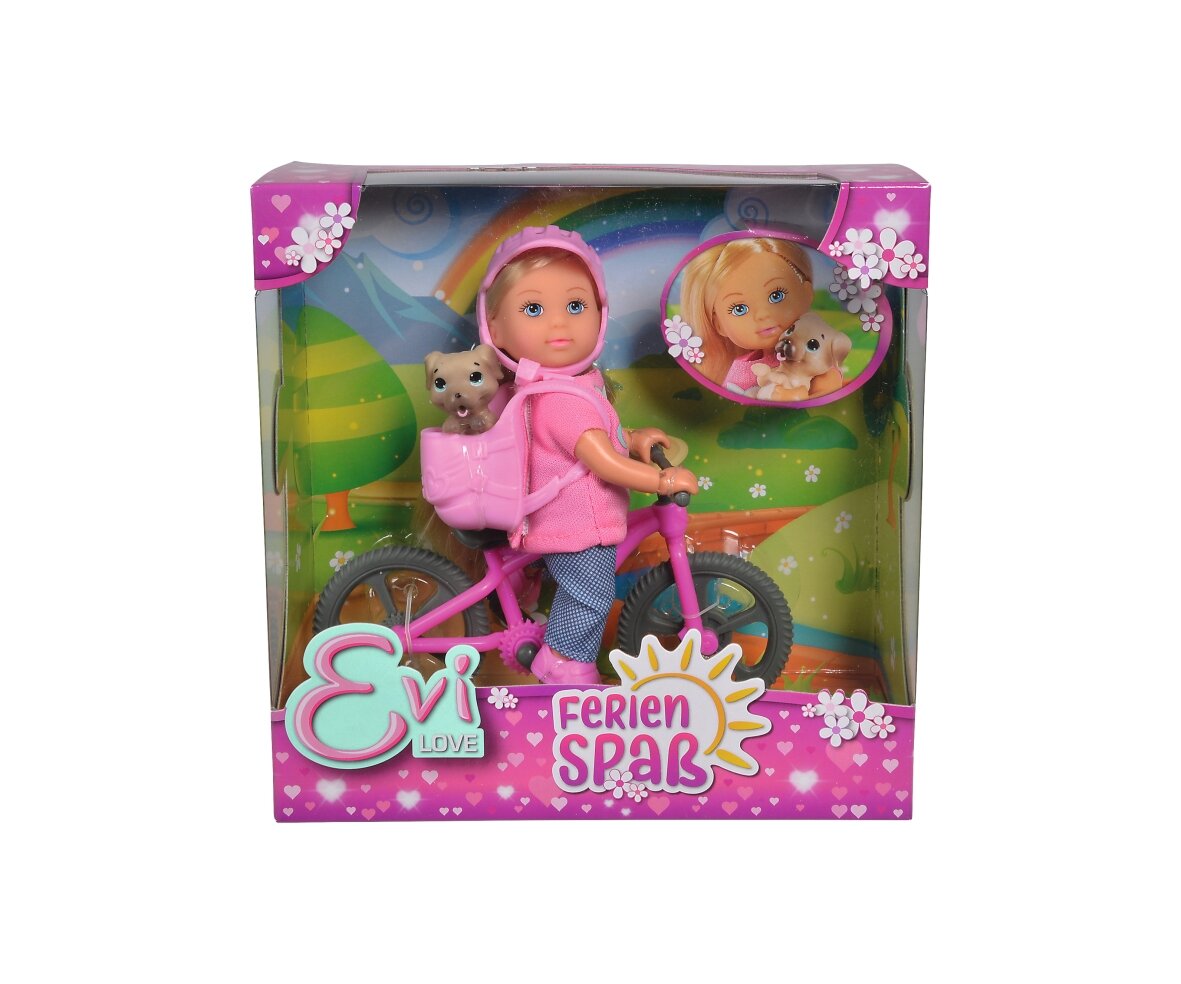 Evi, LOVE, Ferienspaß, Fahrrad, 105733273, Puppe, Spielzeug, Baby, Person, Figur
