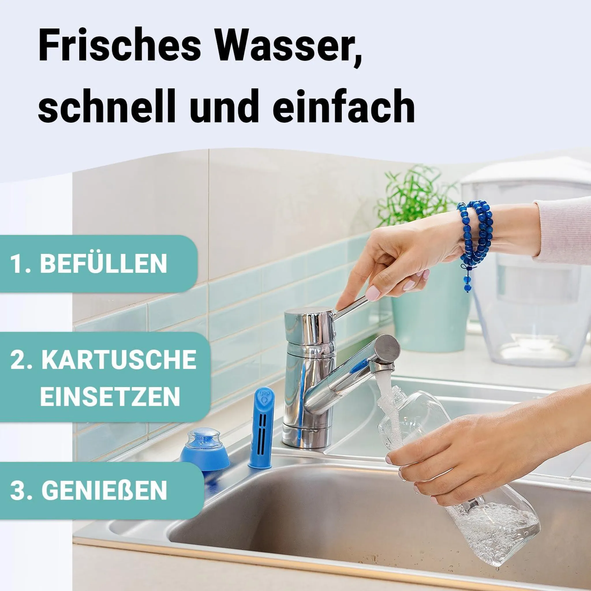 PEARLCO 250135 Trinkflasche SOFT 0,5 L Grau