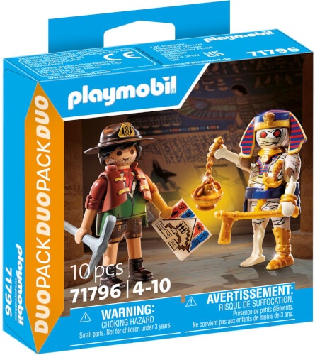 PLAYMOBIL, 71796, DuoPack:, Schatzsucher, und, Mumie, mit, Schatz, &, Zubehör