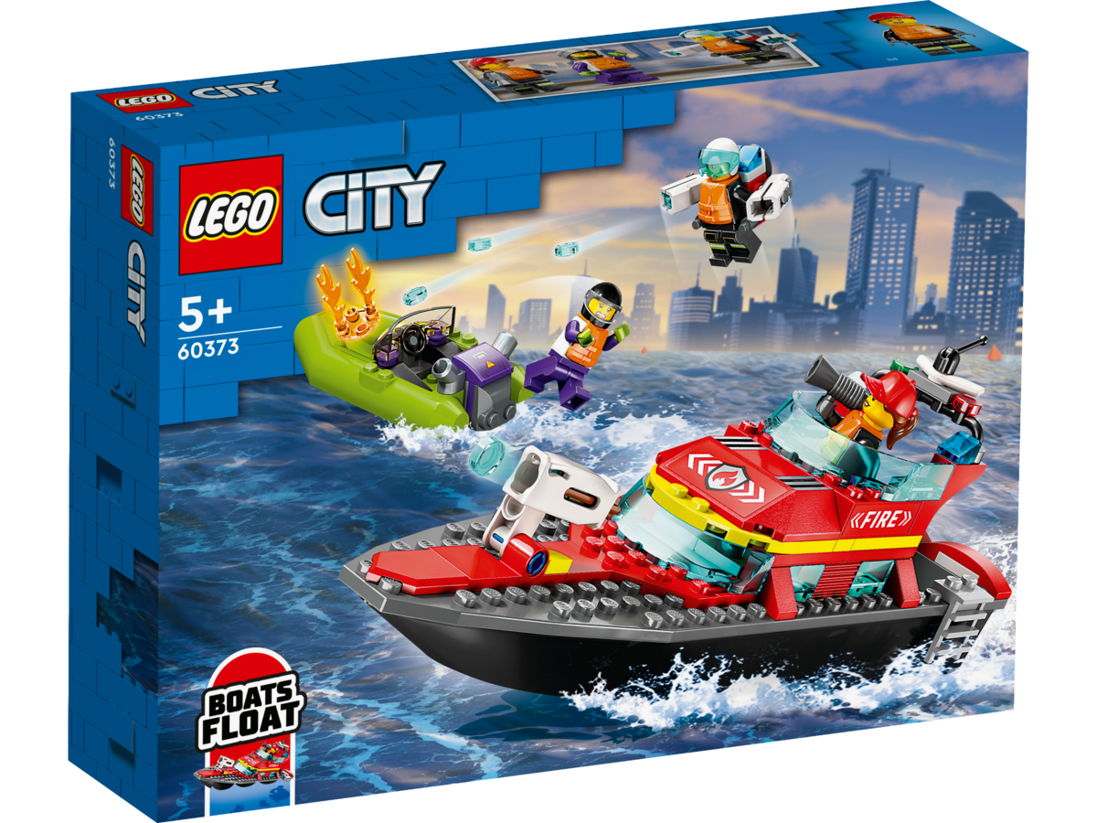LEGO® City Feuerwehrboot 60373 Boot, Transport, Fahrzeug, Helm