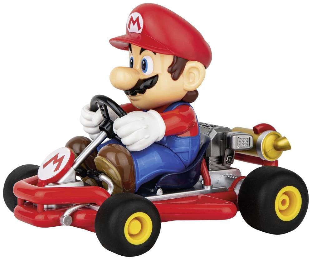 Carrera 370200989P RC Mario Kart Pipe Kart 2,4GHz Mario Edition Kart, Fahrzeug, Spielzeug, Rad, Gesicht